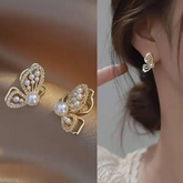 Butterfly earring studs  (Code:- ER-KO-3 , US-A191 , CC100)